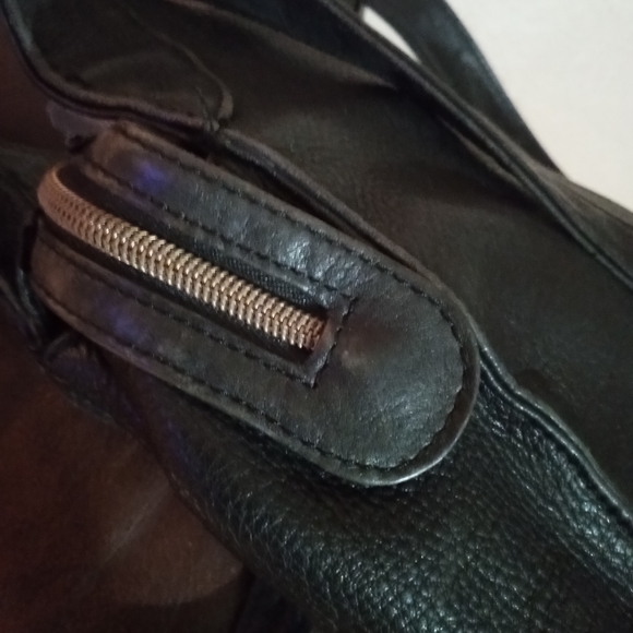 Fossil Vintage Black Leather Hobo Soft - Picture 5 of 11